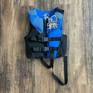 Blue and Black Kids Life Vest